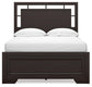 Covetown Full Panel Bed with Mirrored Dresser and Nightstand