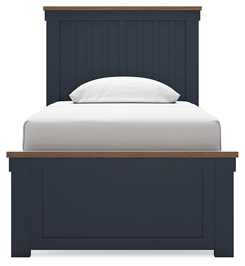 Landocken Twin Panel Bed with Nightstand