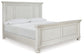 Robbinsdale King Panel Bed with Mirrored Dresser, Chest and Nightstand