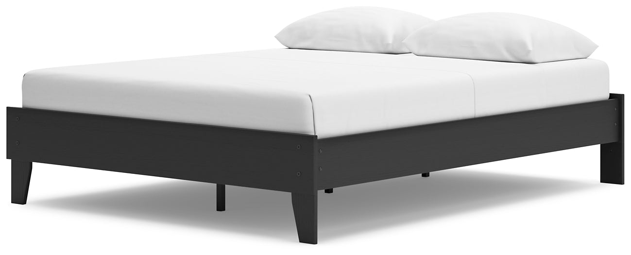 Socalle Queen Platform Bed with Dresser and Chest