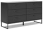 Socalle Queen Panel Headboard with Dresser, Chest and 2 Nightstands