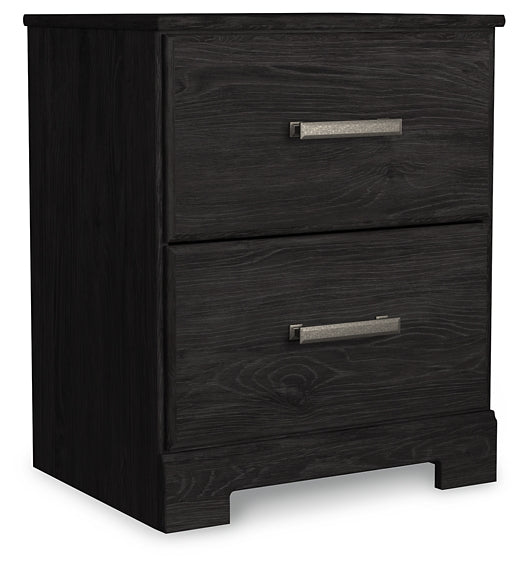 Belachime Queen Panel Bed with 2 Nightstands