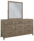 Chrestner Dresser and Mirror