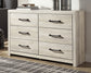 Cambeck Queen Panel Bed with 4 Storage Drawers with Dresser