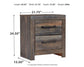 Drystan Full Panel Bed with 2 Storage Drawers with Mirrored Dresser, Chest and Nightstand