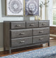 Caitbrook  Storage Bed With 8 Storage Drawers With Dresser