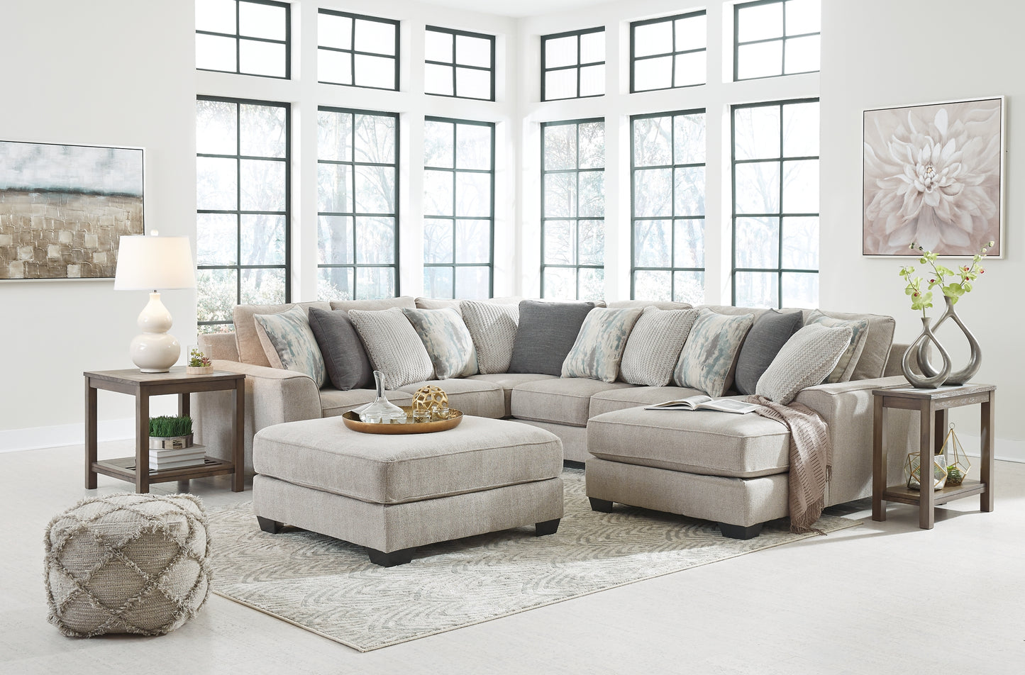 Ardsley 4-Piece Sectional with Ottoman