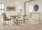 Bolanburg Dining Table and 6 Chairs with Storage