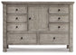 Harrastone King Panel Bed with Dresser