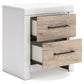 Charbitt Full Panel Bed with Mirrored Dresser, Chest and 2 Nightstands